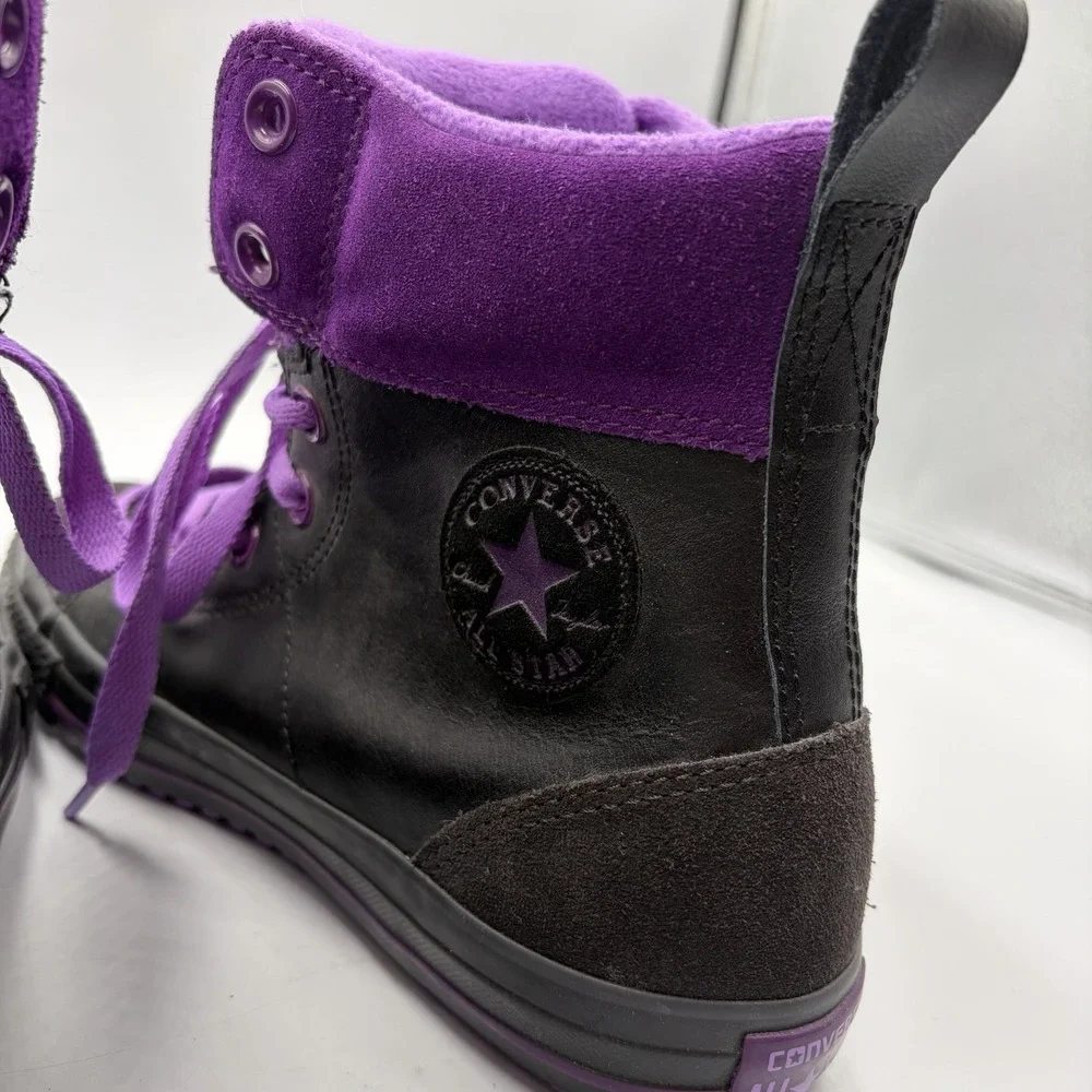 Converse Chuck‎ Taylor All Star High Top Purple & Black Size 5 Youth Junior